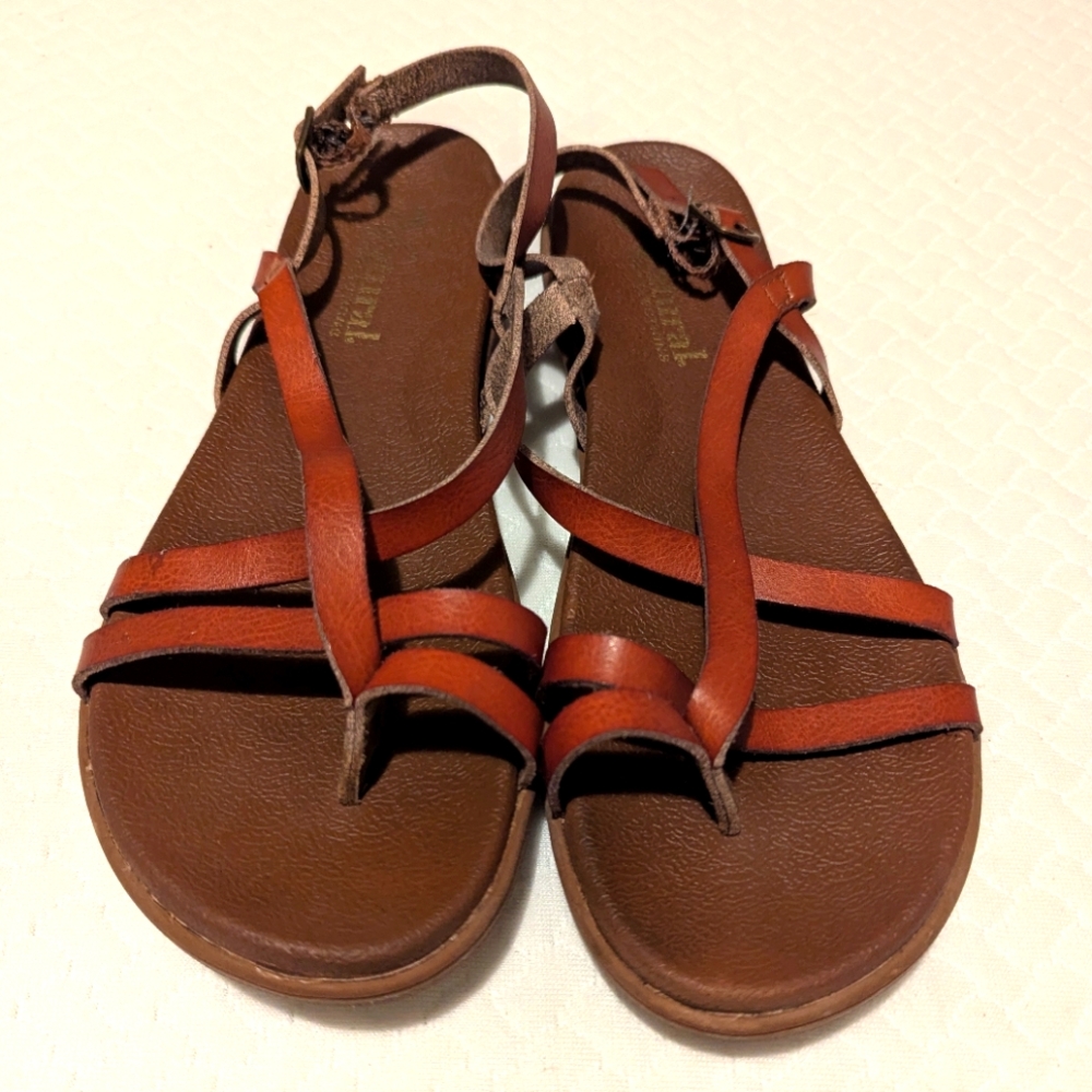 Natural Reflection Addy Back strap women's sandal 9 brown